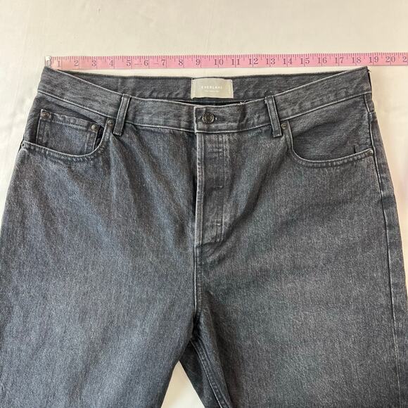 Everlane The Cheeky Jeans Women's Size 33 Black High Rise Button Fly - Picture 6 of 10